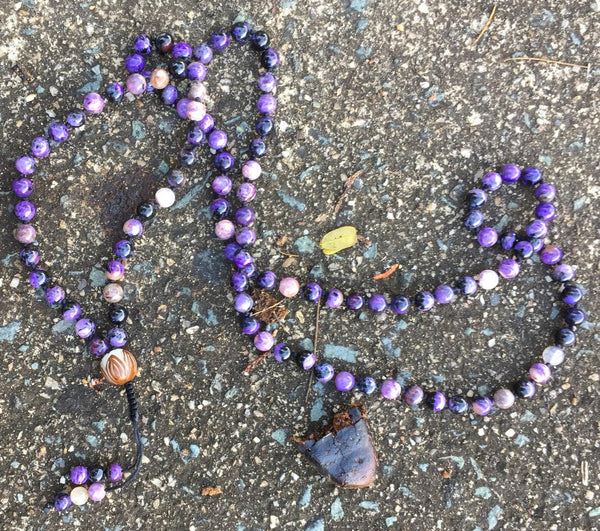 Mala Prayer Beads 108  Charoite
