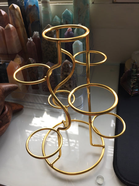 Gold 7 sphere stand